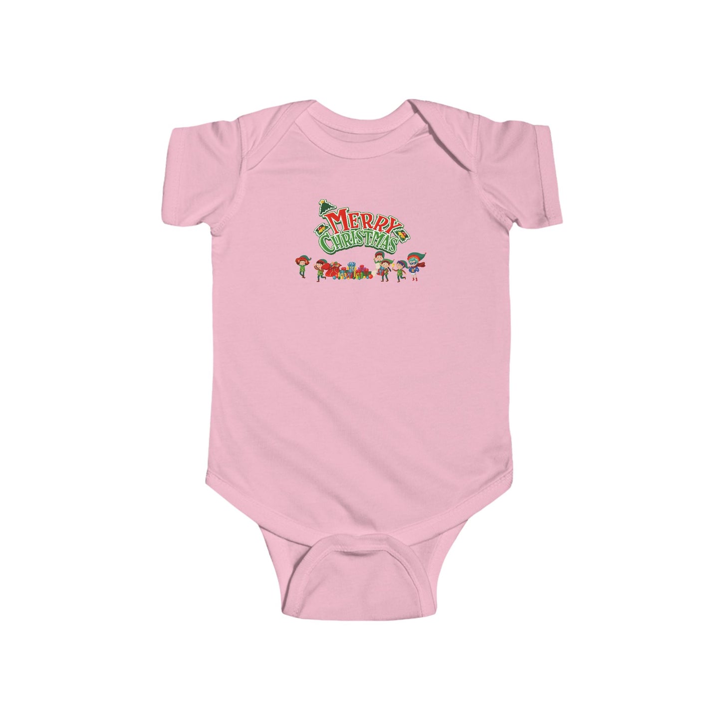 Infant Bodysuit - Merry christmas from super friends - [[{"value":"Wonderwear Kid"}]]