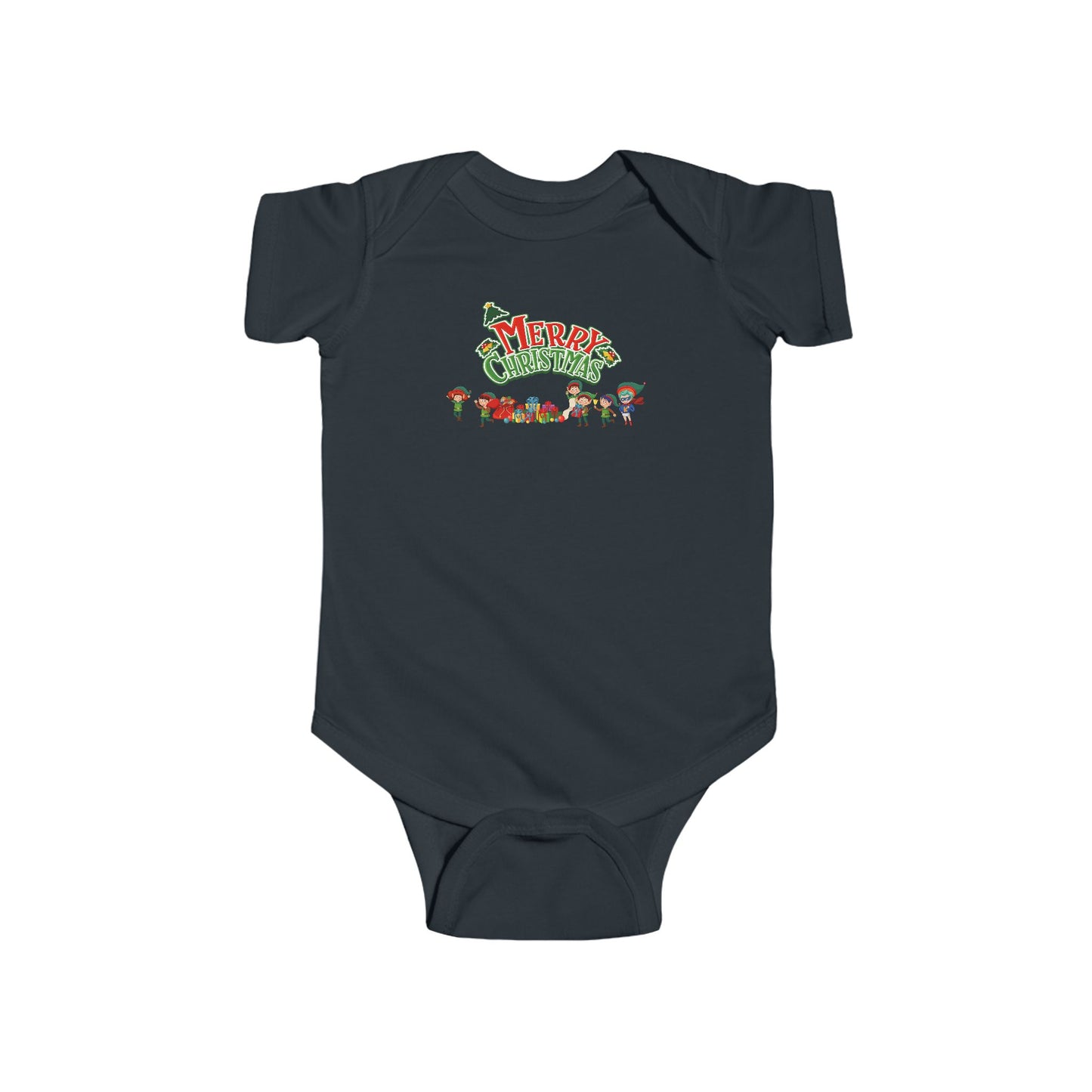 Infant Bodysuit - Merry christmas from super friends - [[{"value":"Wonderwear Kid"}]]