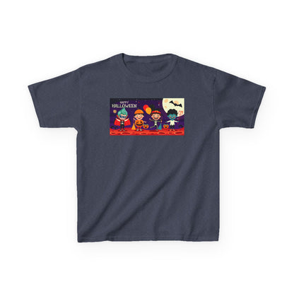 Kids Heavy Cotton™ Tee - Super kiddo with friends on holloween - [[{"value":"Wonderwear Kid"}]]