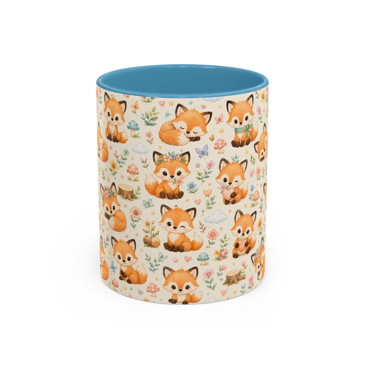 Accent Coffee Mug  (11/15 oz) - Baby foxes