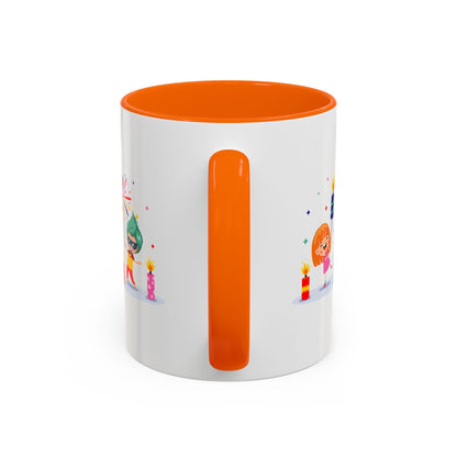 Accent Coffee Mug - Super kiddo lighting fireworks - [[{"value":"Wonderwear Kid"}]]