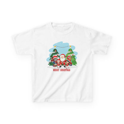 Kids Heavy Cotton™ Tee - Super kiddo with santa claus Merry christmas - [[{"value":"Wonderwear Kid"}]]