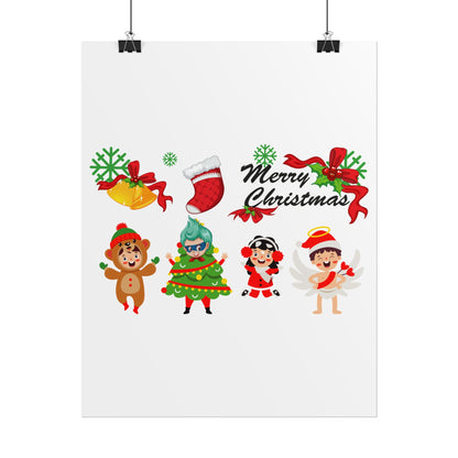 Rolled Posters - Merry christmas from super kid - [[{"value":"Wonderwear Kid"}]]