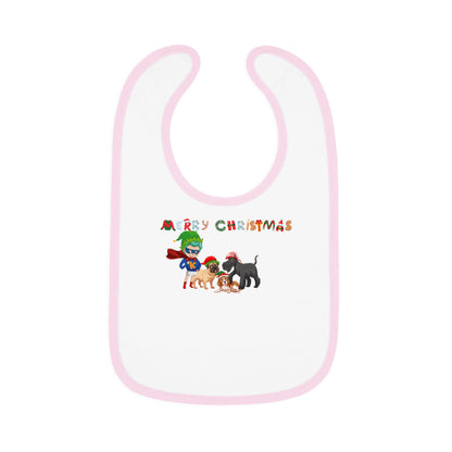 Baby Bib - Super kiddo woith pet friends - [[{"value":"Wonderwear Kid"}]]