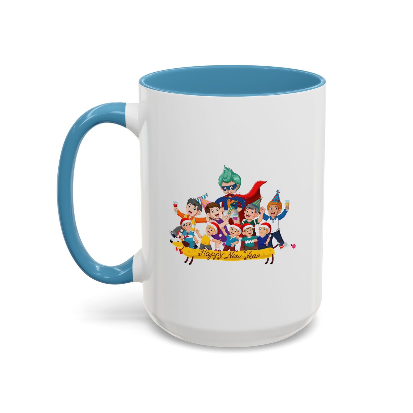 Accent Coffee Mug - Happy new year with friends