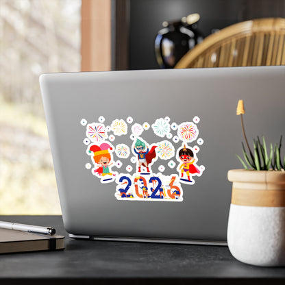 Christmas Kiss-Cut Vinyl Decals – Super kiddo and other hero - [[{"value":"Wonderwear Kid"}]]