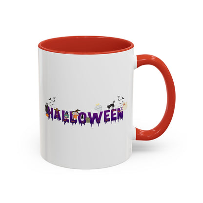 Accent Coffee Mug - Holloween word Printify