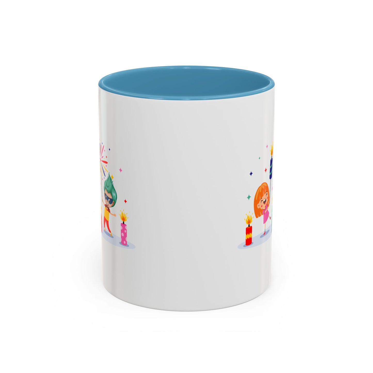 Accent Coffee Mug - Super kiddo lighting fireworks