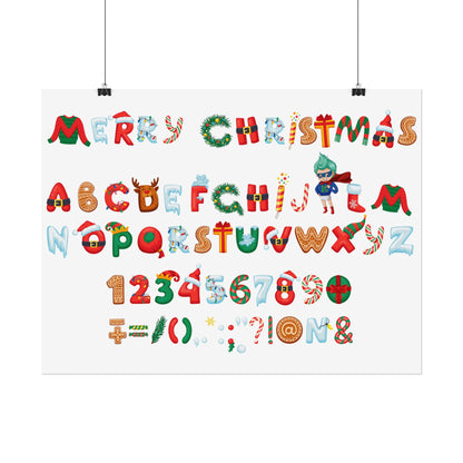 Rolled Posters - Christmas alphabet - [[{"value":"Wonderwear Kid"}]]