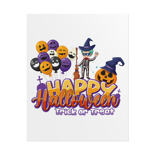 Rolled Posters - Happy halloween trick or treat - [[{"value":"Wonderwear Kid"}]]