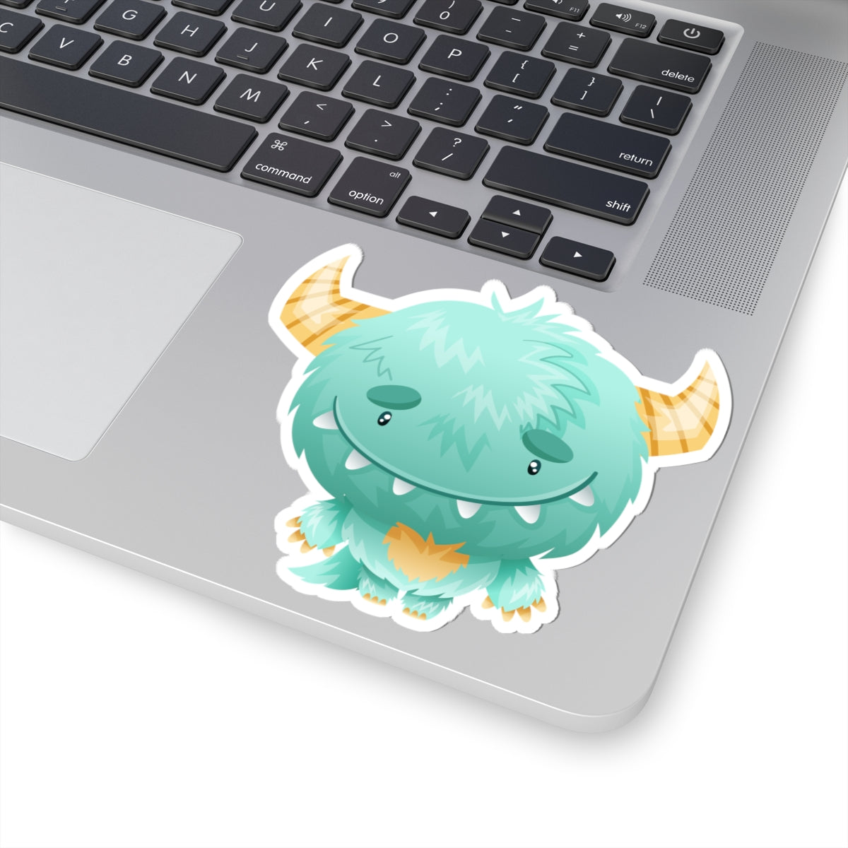 Kiss-Cut Vinyl Decals - Cute green baby monster