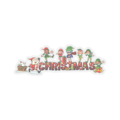 Kiss-Cut Stickers - Christmas with santa claus and friends - [[{"value":"Wonderwear Kid"}]]