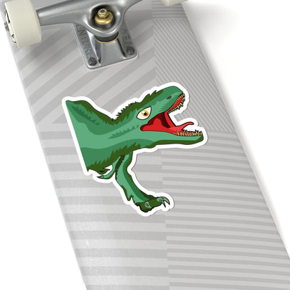 Kiss-Cut Vinyl Decals - Tyrannosaurus hunting Printify