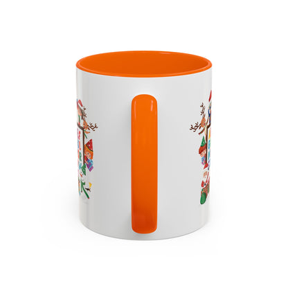 Accent Coffee Mug - Christmas alphabet with super kiddo - [[{"value":"Wonderwear Kid"}]]