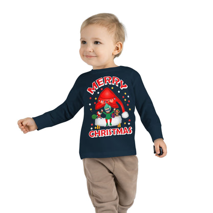 Toddler Long Sleeve Tee - Merry christmas - [[{"value":"Wonderwear Kid"}]]