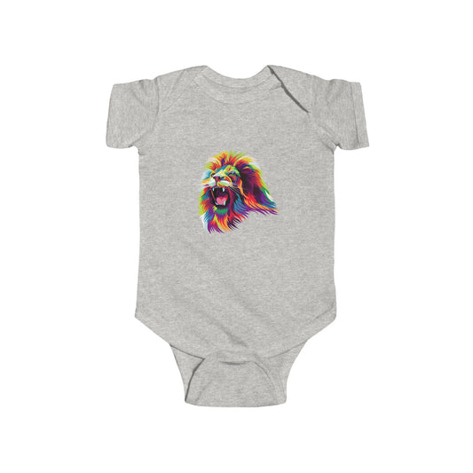 Infant Fine Jersey Bodysuit - Lion head
