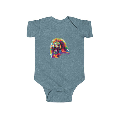 Adorable lion head infant bodysuit Printify