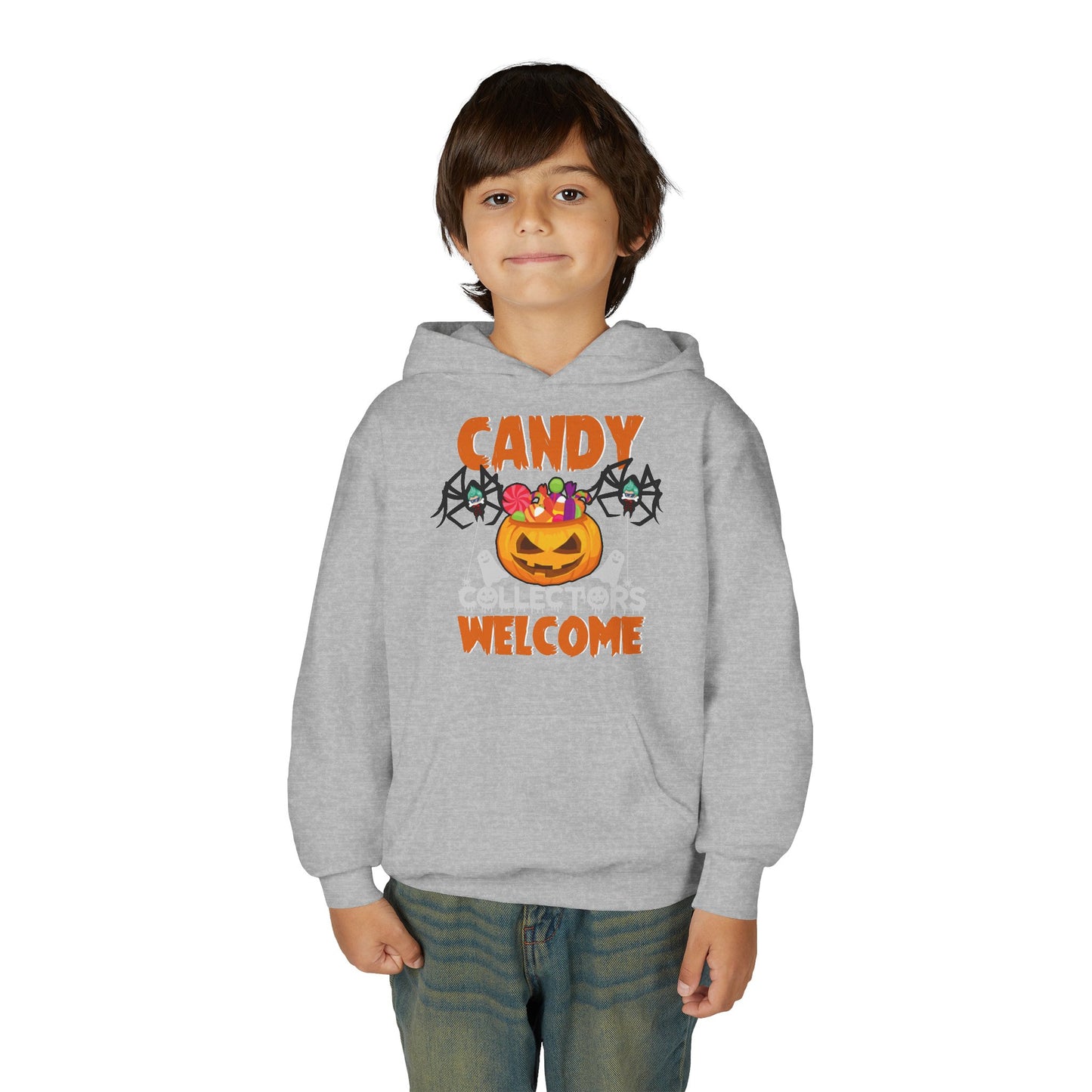 Youth Heavy Blend Hooded Sweatshirt - Candy collectors by super kiddo