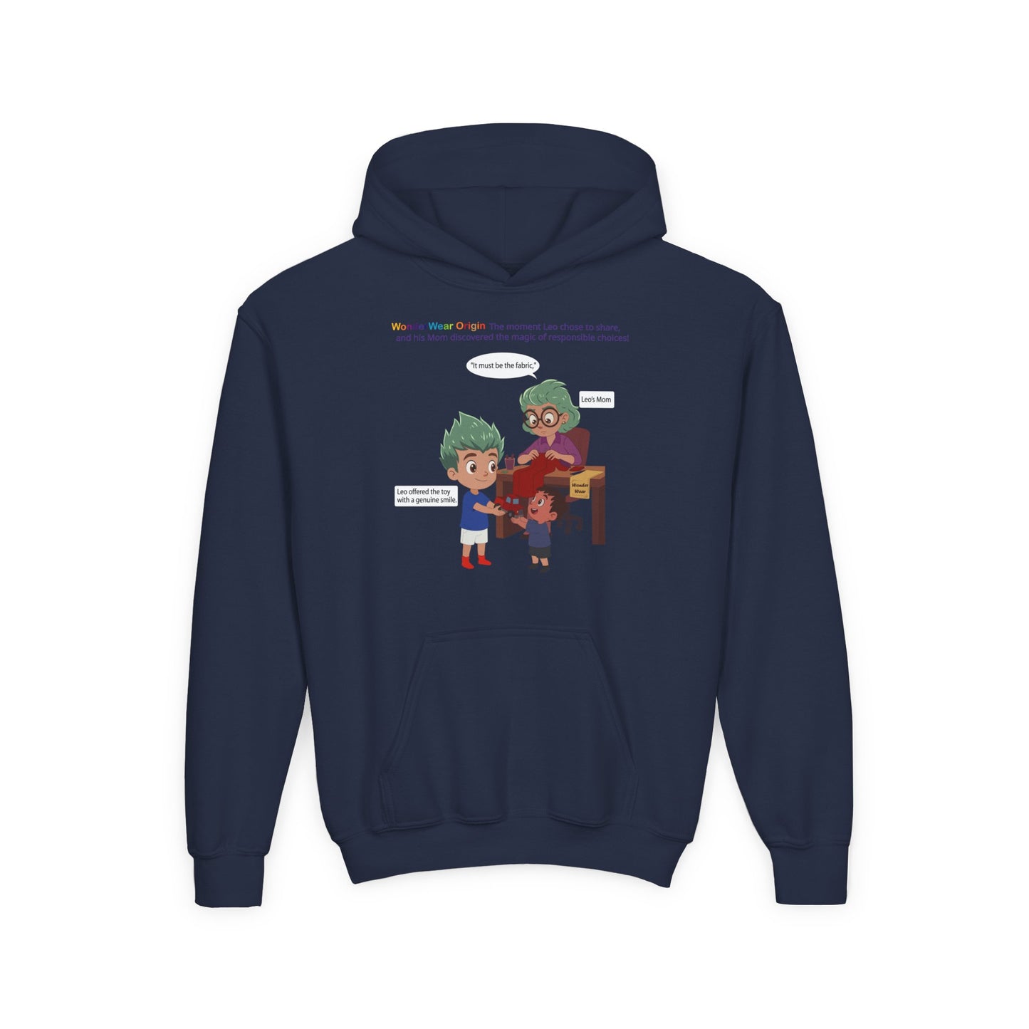 Youth Heavy Blend Hooded Sweatshirt - WonderWear Origin