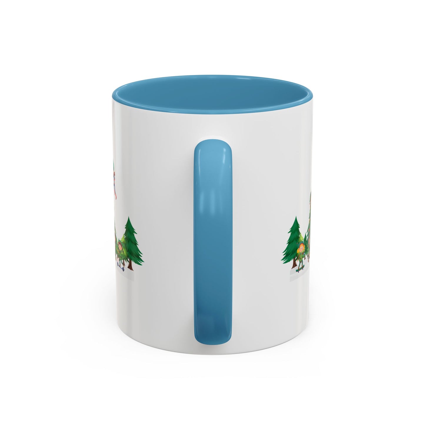 Accent Coffee Mug - Super kiddo putting the stars