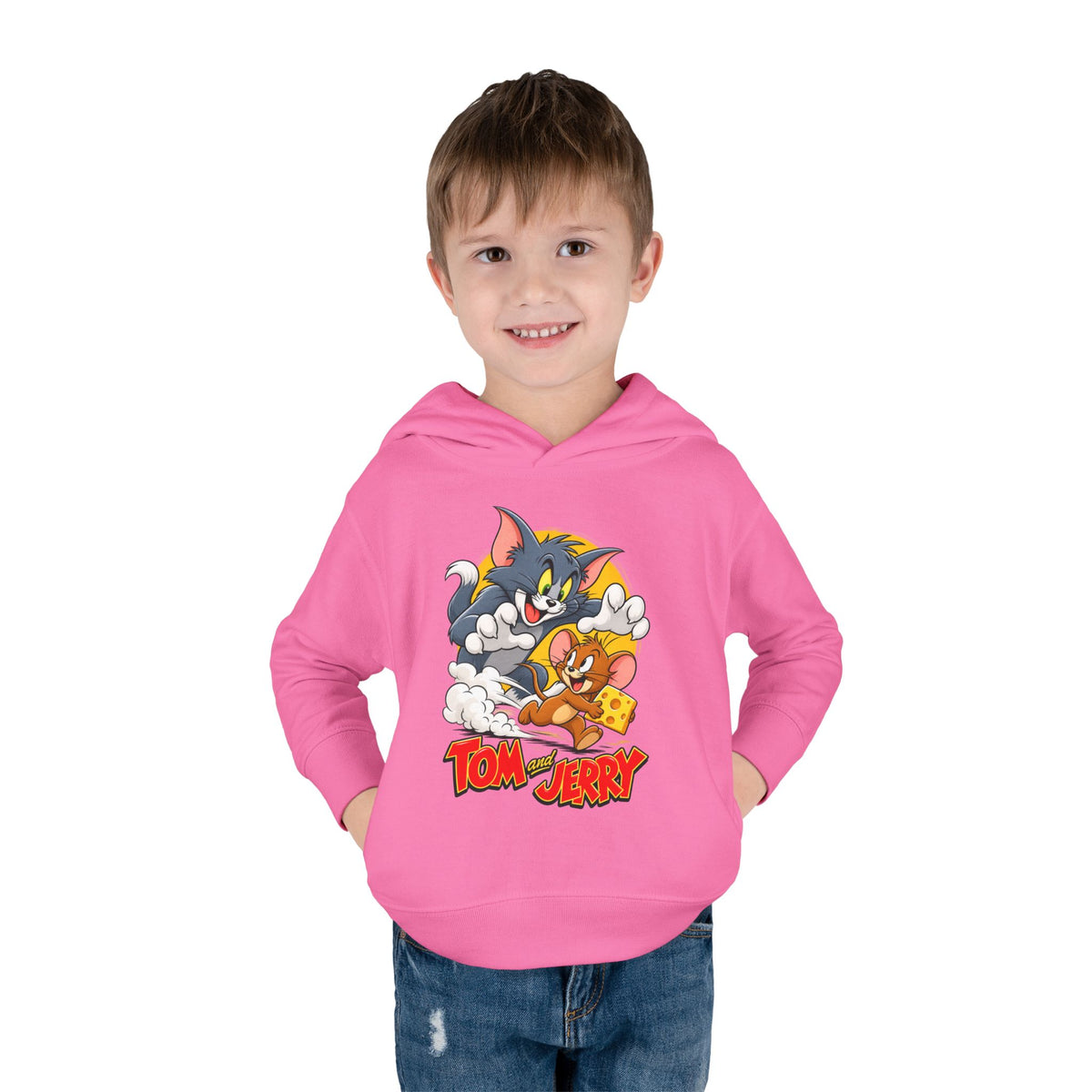 Toddler Hoodie — Tom and Jerry Cheese Chase