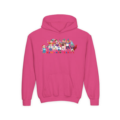 Youth Heavy Blend Hooded Sweatshirt - Happy new year from super kiddo - [[{"value":"Wonderwear Kid"}]]
