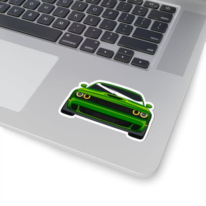 Kiss-Cut Stickers - Green Sports Car Printify