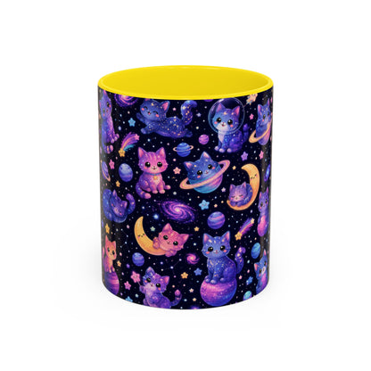 Accent Coffee Mug (11/15 oz) - Galaxy cats