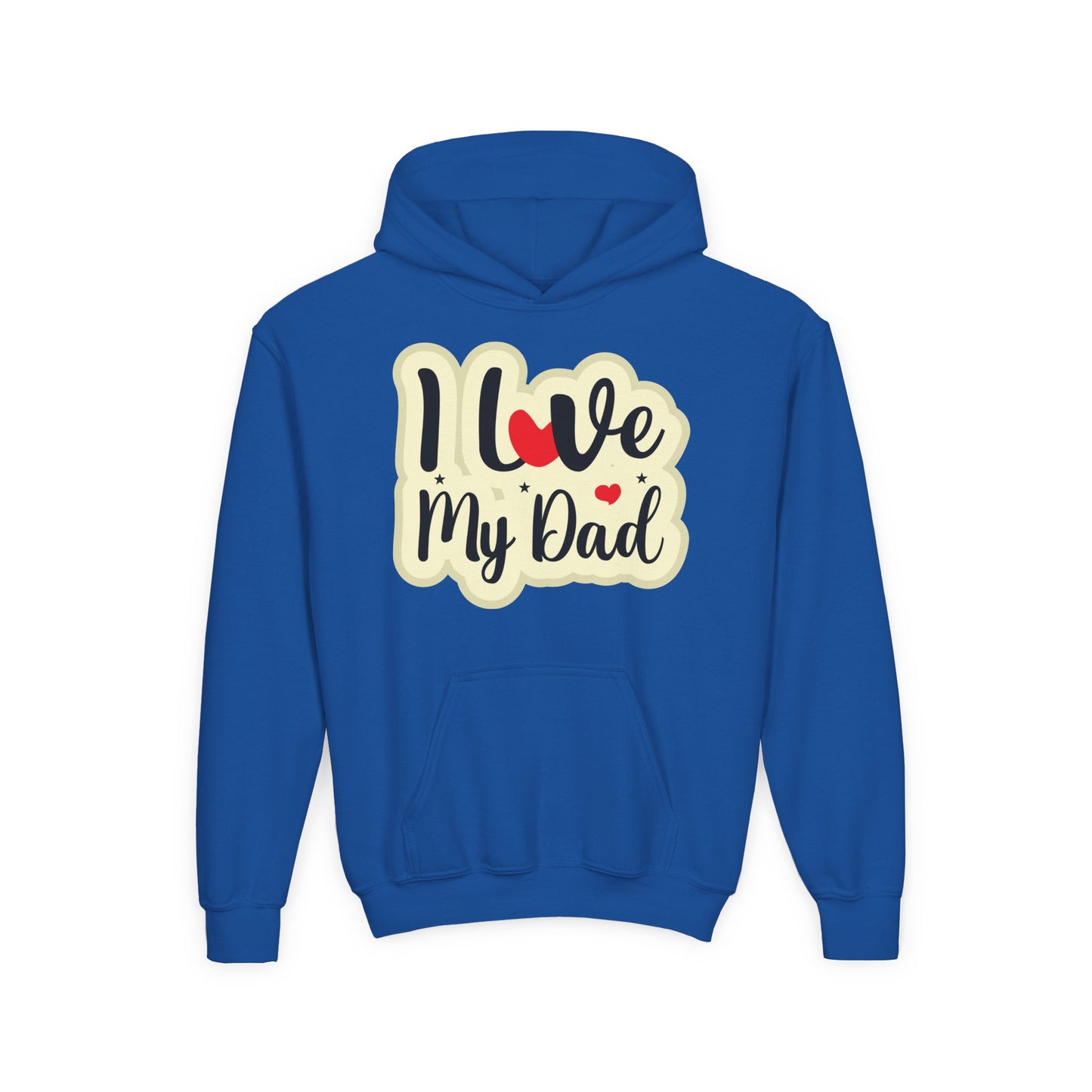 Youth Heavy Blend Hooded Sweatshirt - i love my dad