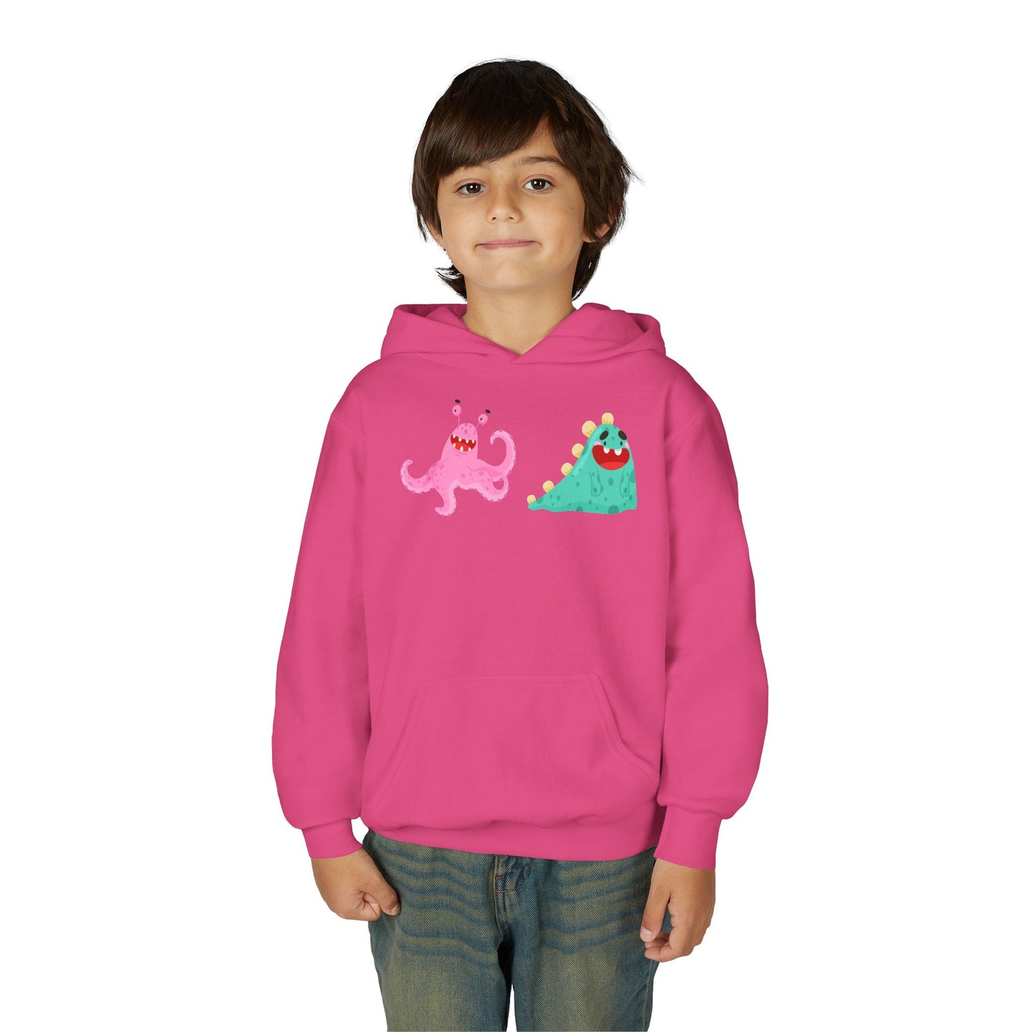 Youth Heavy Blend Hooded Sweatshirt - Joyful monster