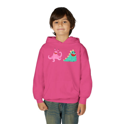 Youth Heavy Blend Hooded Sweatshirt - Joyful monster Printify