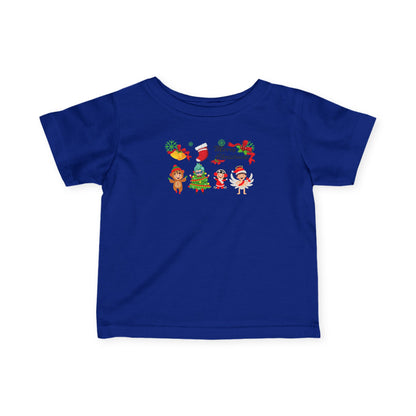 Infant Fine Jersey Tee - Merry christmas from super kid - [[{"value":"Wonderwear Kid"}]]