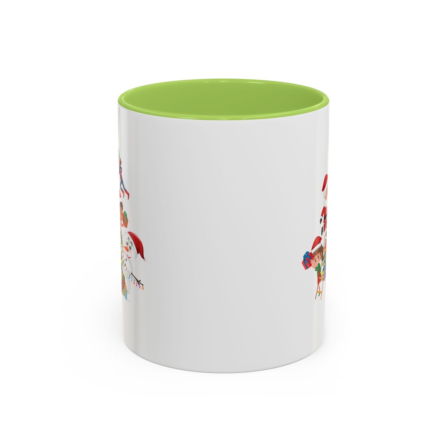 Accent Coffee Mug - Super kiddo making christmas tree