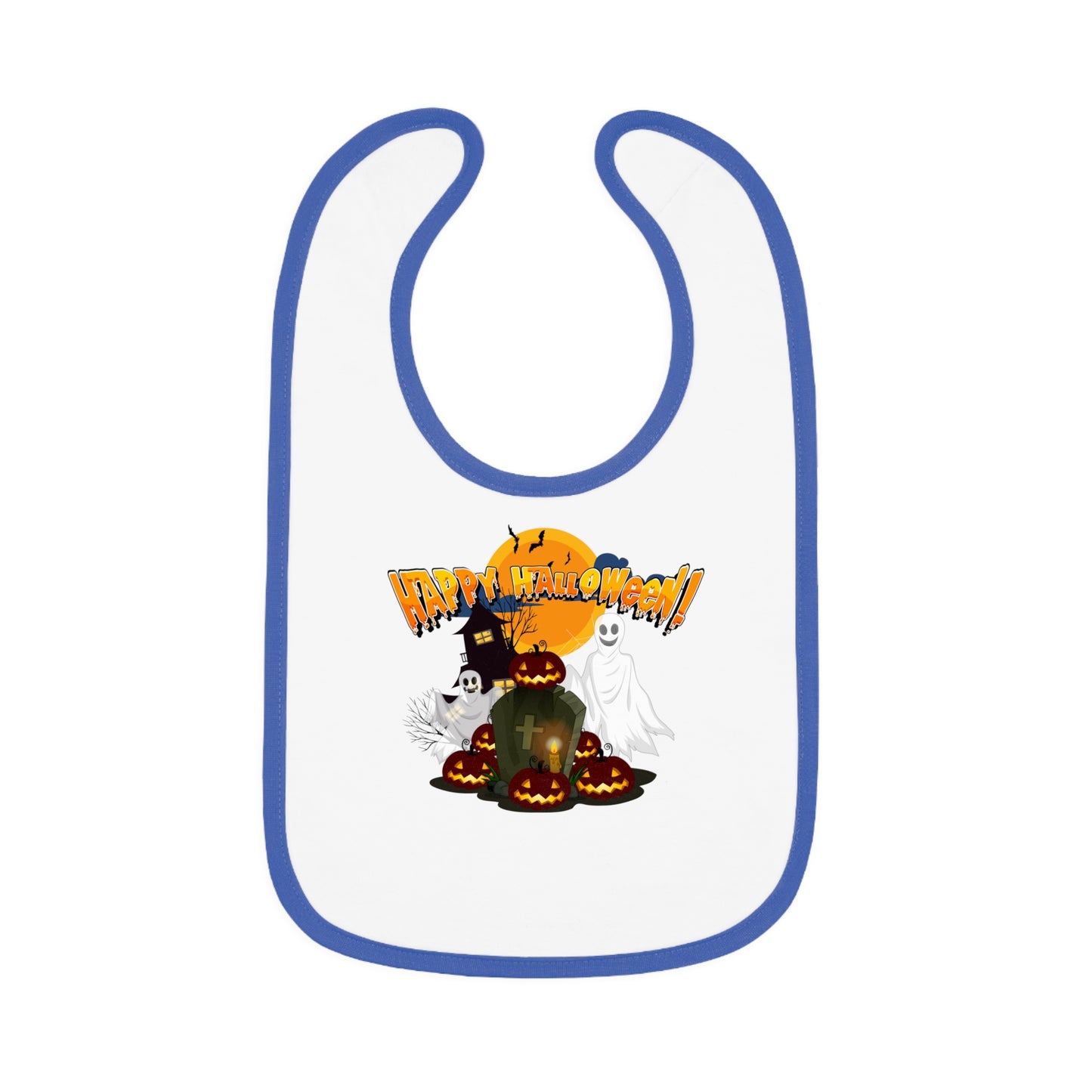 Baby Bib - Happy holloween - cemetery