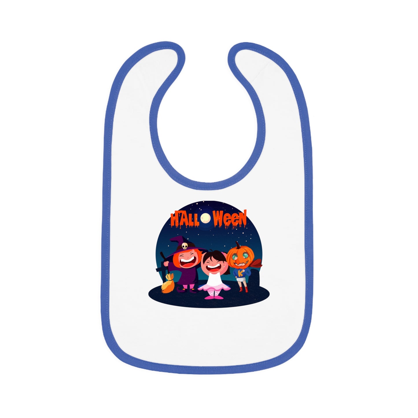 Baby Bib - Super kiddo wearing pumpkin