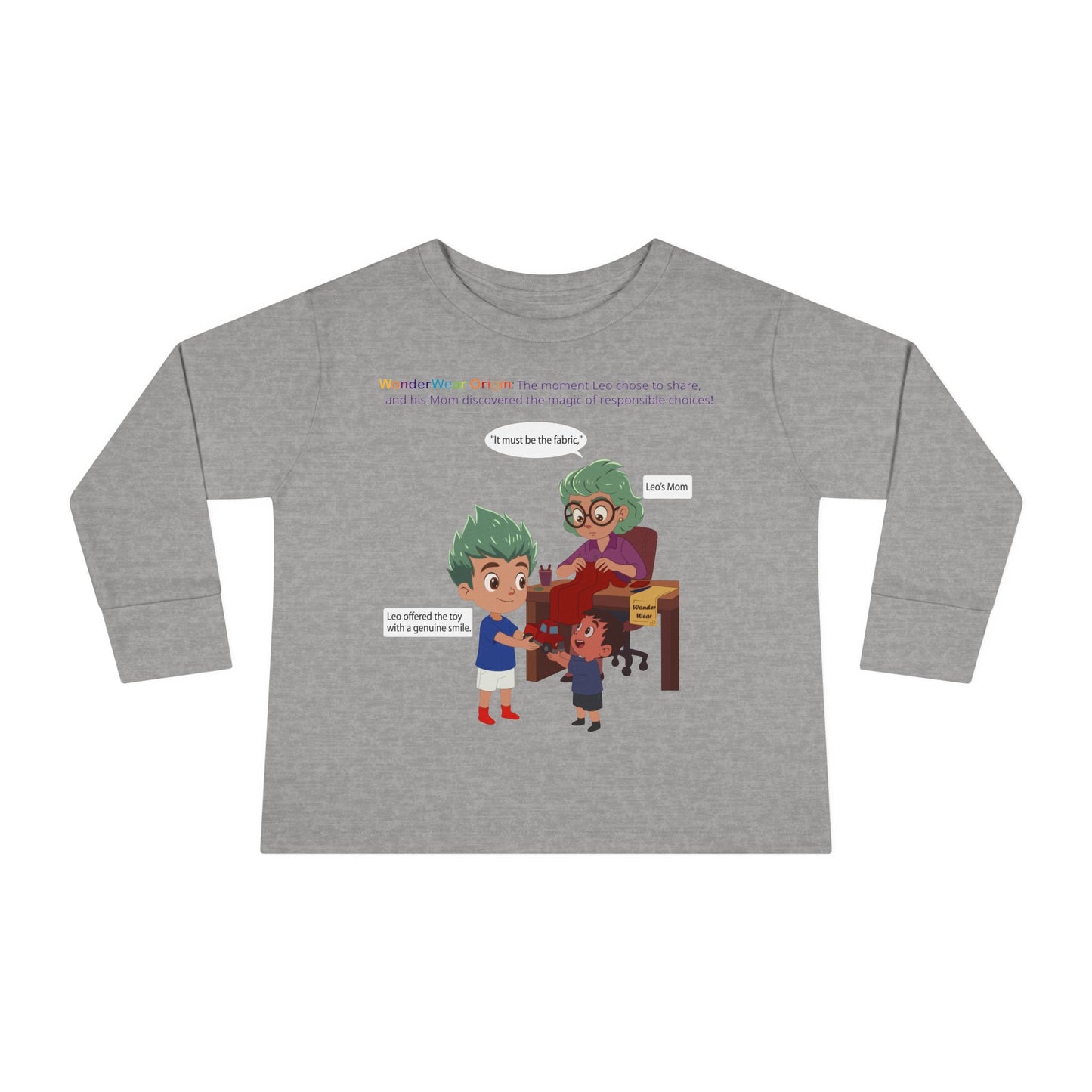 Toddler Long Sleeve Tee - WonderWear Origin - [[{"value":"Wonderwear Kid"}]]