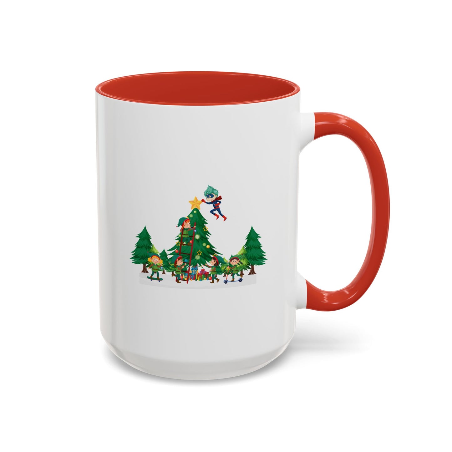 Accent Coffee Mug - Super kiddo putting the stars