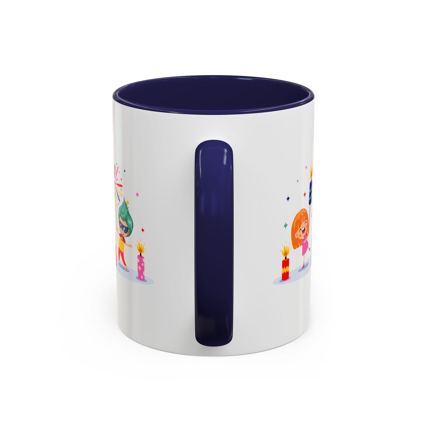 Accent Coffee Mug - Super kiddo lighting fireworks