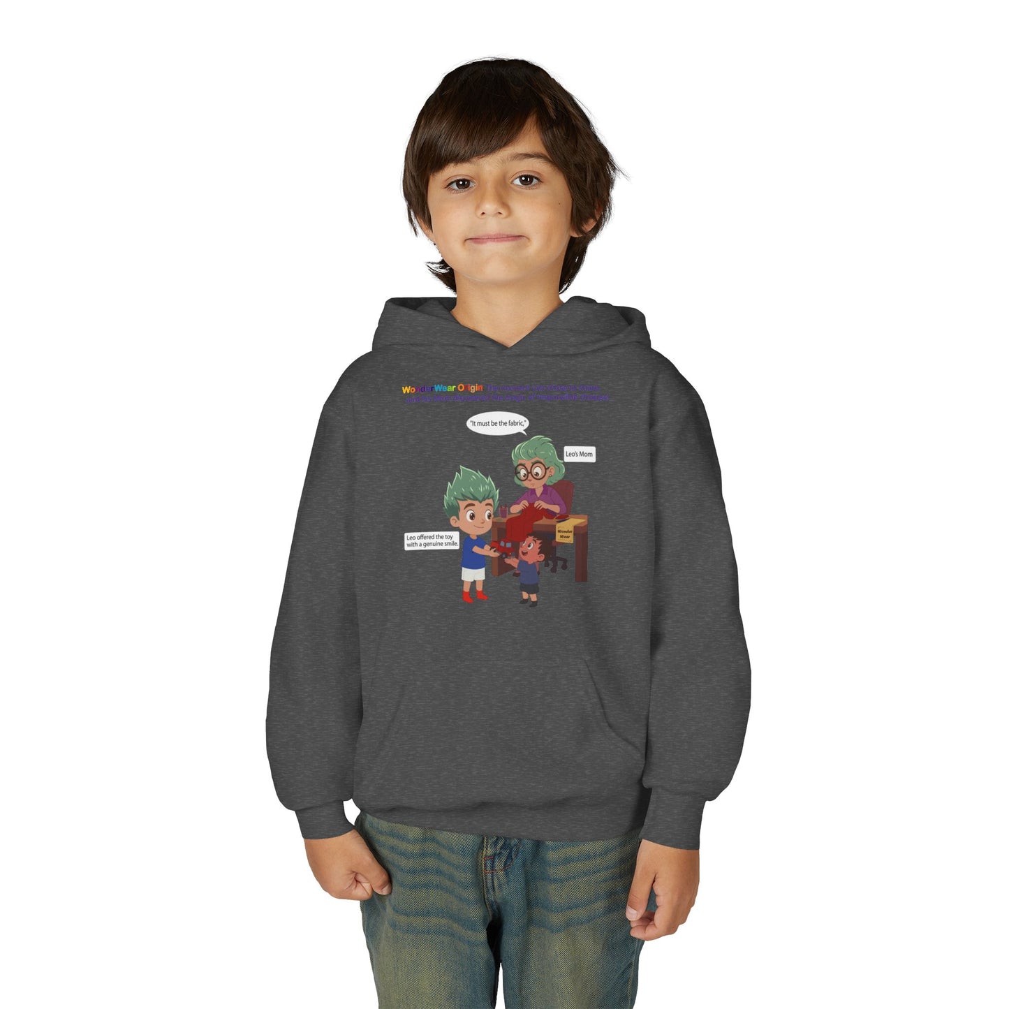 Youth Heavy Blend Hooded Sweatshirt - WonderWear Origin