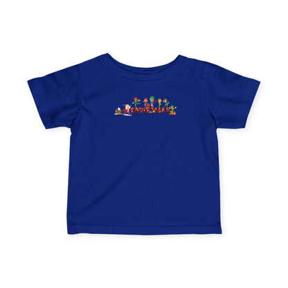 Infant Fine Jersey Tee - Christmas with santa claus and friends - [[{"value":"Wonderwear Kid"}]]