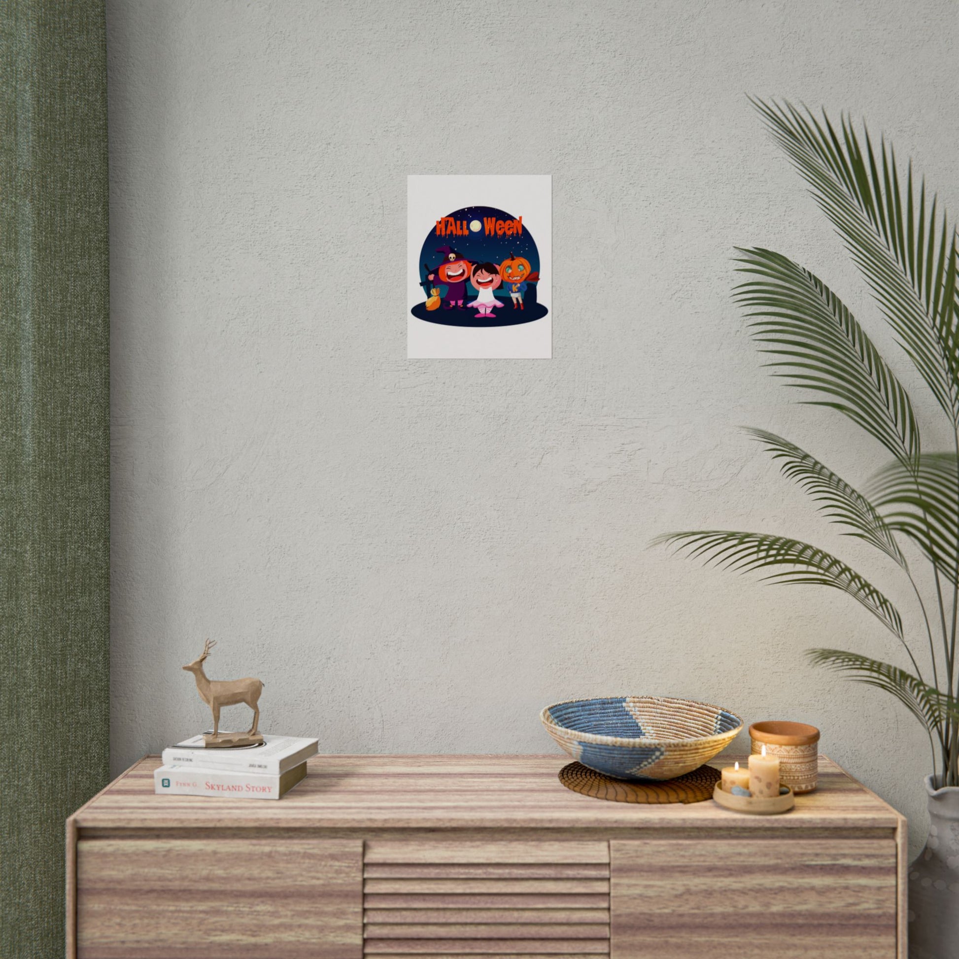 Rolled Posters - Super kiddo wearing pumpkin - [[{"value":"Wonderwear Kid"}]]