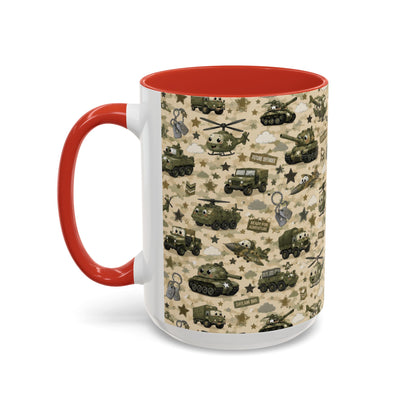 Accent Coffee Mug  (11/15 oz) - Military Kids