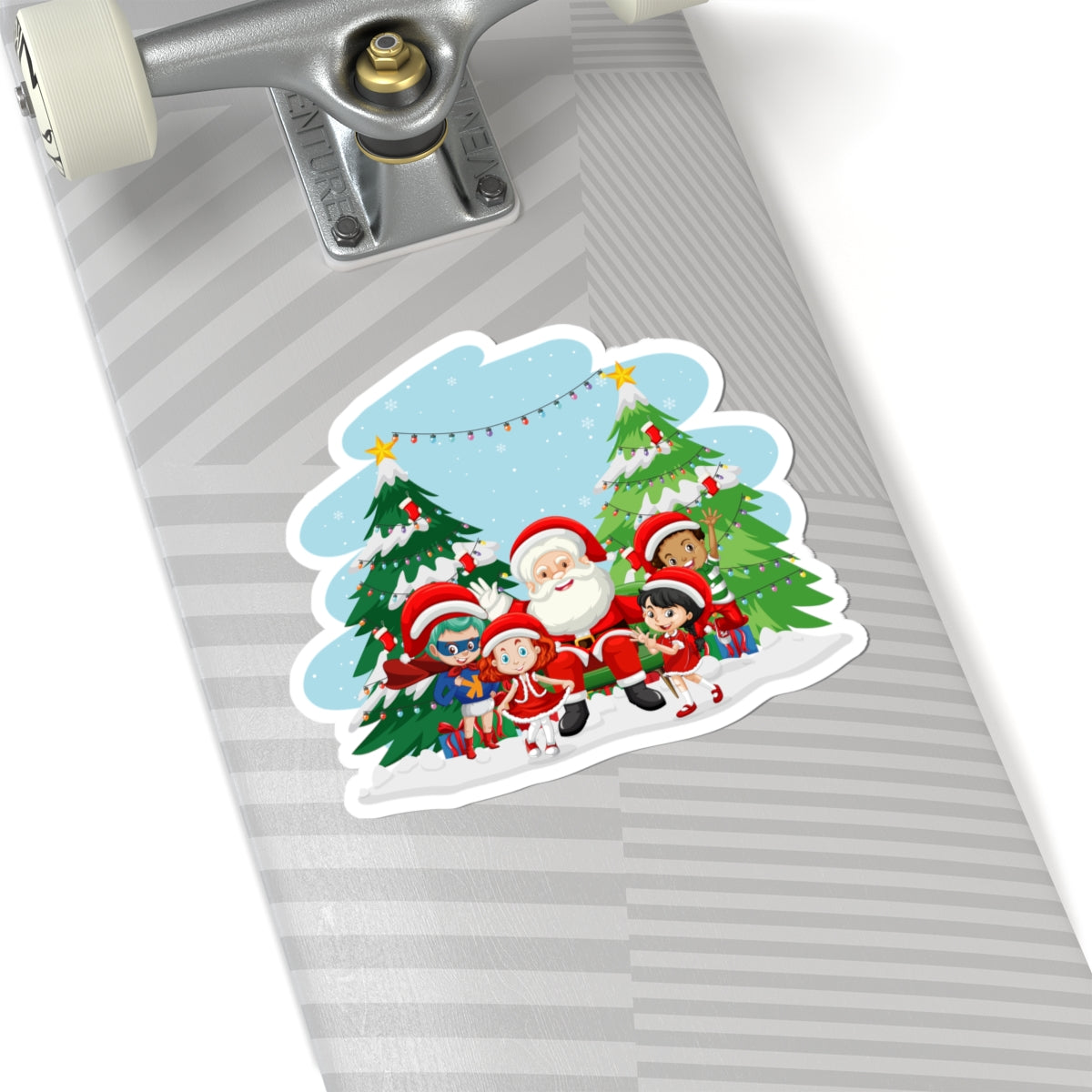 Kiss-Cut Stickers - Super kiddo with santa claus - [[{"value":"Wonderwear Kid"}]]