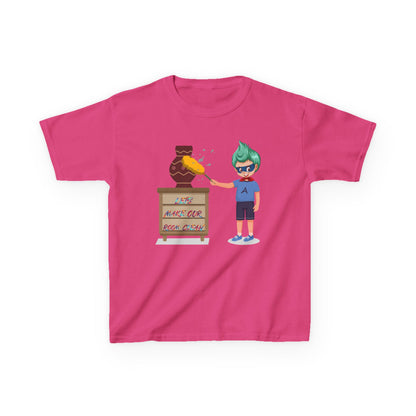 Kids Heavy Cotton™ Tee - Super kiddo cleaning a vase - [[{"value":"Wonderwear Kid"}]]