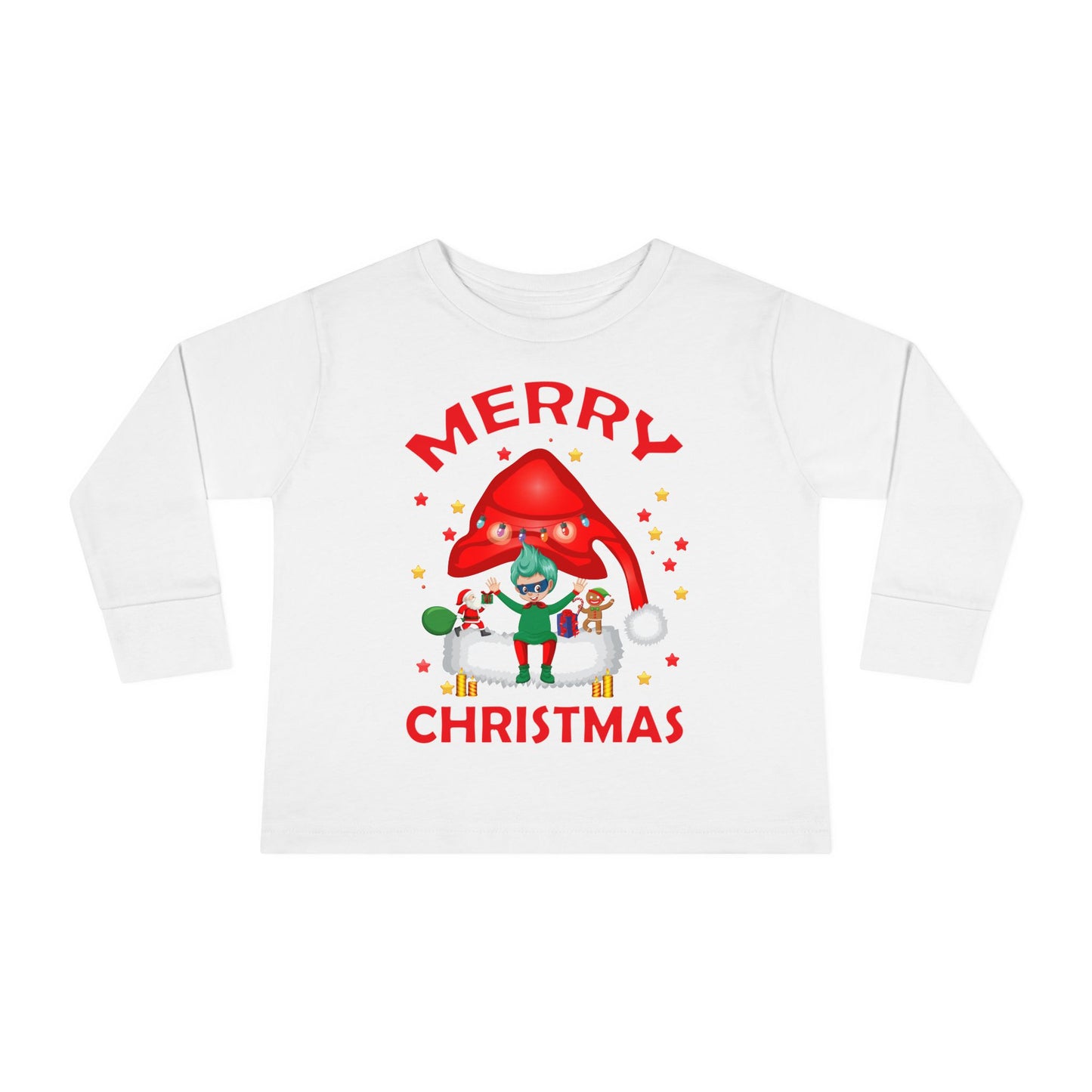 Toddler Long Sleeve Tee - Merry christmas - [[{"value":"Wonderwear Kid"}]]