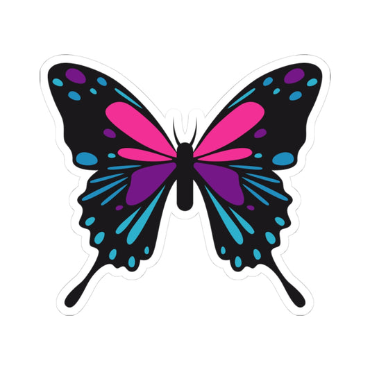 Kiss-Cut Stickers - Purple butterfly