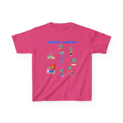 Kids Heavy Cotton™ Tee - Super kiddo daily routine - [[{"value":"Wonderwear Kid"}]]
