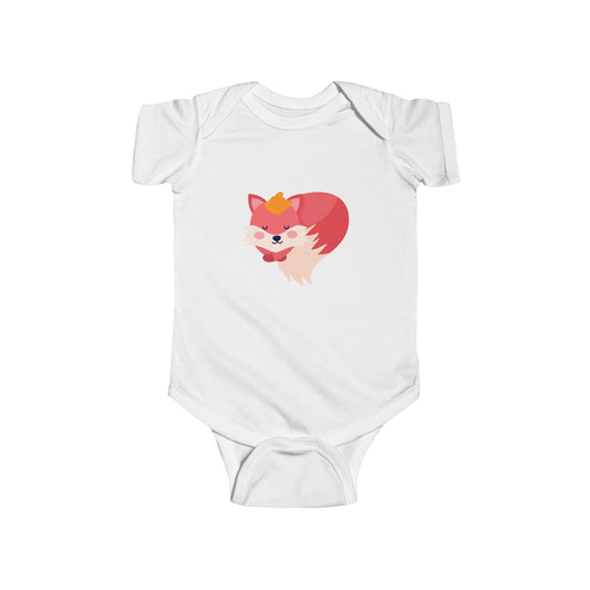 Infant Fine Jersey Bodysuit - Sleeping fox