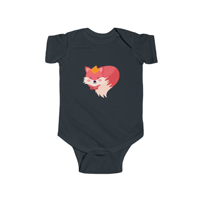 Adorable sleeping fox infant bodysuit Printify