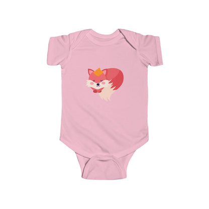 Adorable sleeping fox infant bodysuit Printify